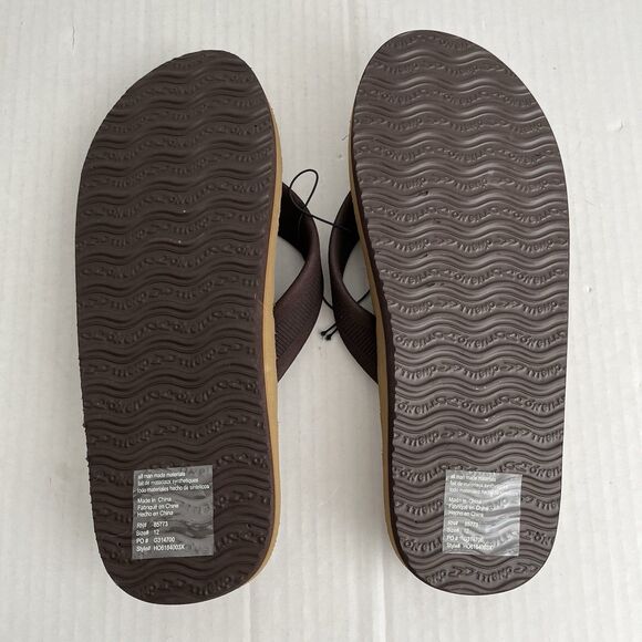 O\'Neill Men\'s Expedition Flip Flops Tan/Brown Lightweight Foam Sandals Size 12 main image 6